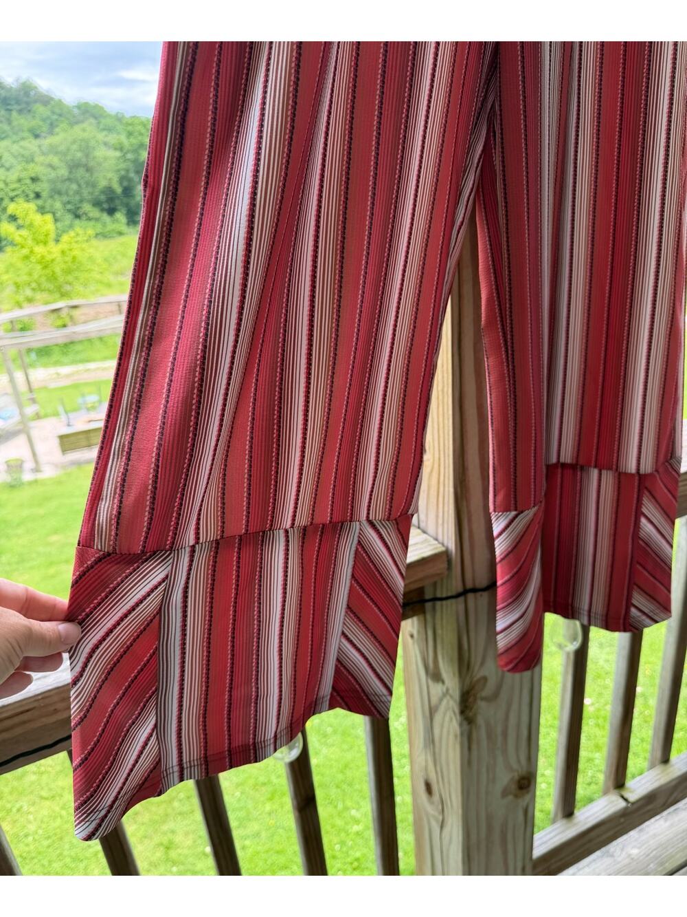 Southwest Boho Festival Wide Leg Striped Palazoo Pants Women's Size XL